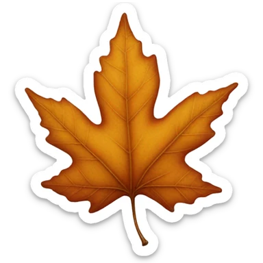 fall leaf sticker