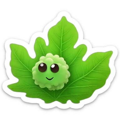 leaf sheep sea slug sticker