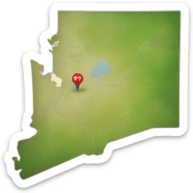 A map legend for washington state sticker