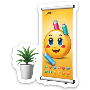 roll up poster sticker