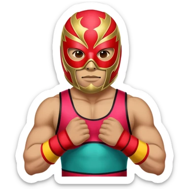 Luchador wrestler sticker