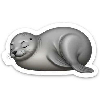 Seal sleep sticker