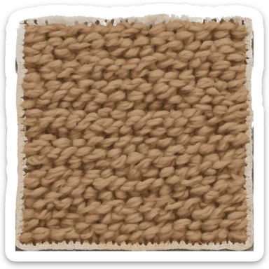 Blanket that was made by crochet sticker