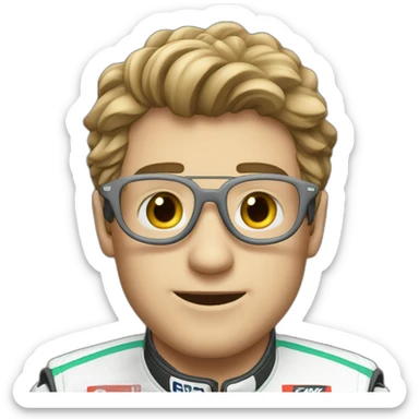 Formula 1 driver qui fait un pouce sticker