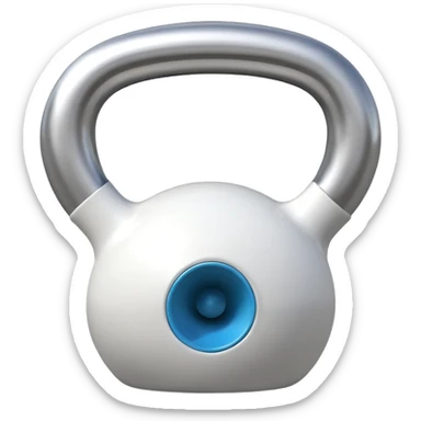 White kettlebell sticker