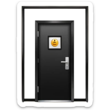 hotel room door modern hallway sticker