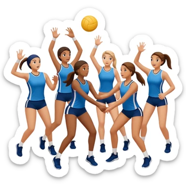 buatkan emoji yang mengandung unsur gym,volley,running sticker