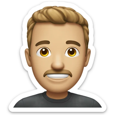 un rostro expresando cansancio con un suspiro sticker