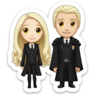 Harry Potter et Lucius malfoy en couple sticker