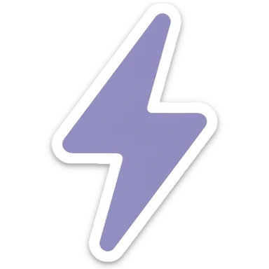 A dull purple Thunderbolt sticker
