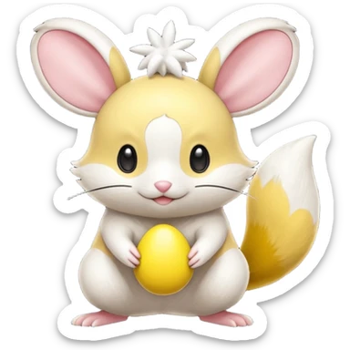 Dedenne-Emolga-Minccino-fusion sticker