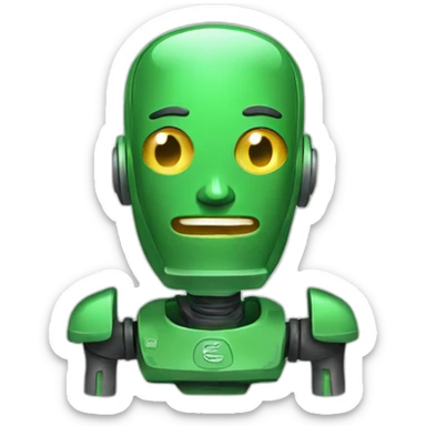 bot dolar green sticker