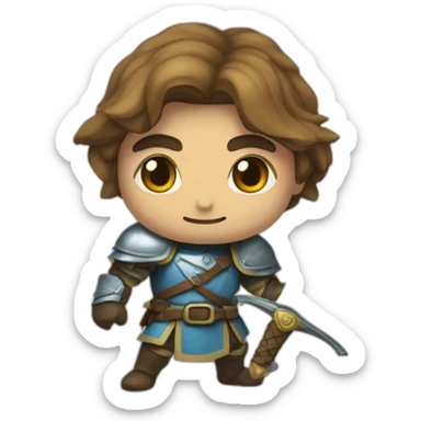 Chevalier Zelda, avec une épée sticker