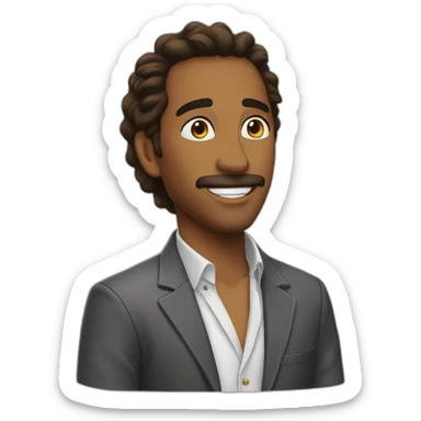 Quelqu'un qui rougis beaucoup beaucoup beaucoup  sticker