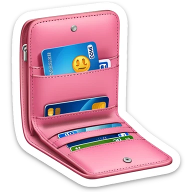 Pink Empty wallet sticker