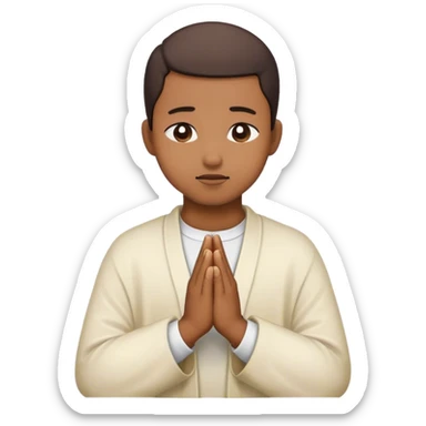 bonhomme qui prie  sticker