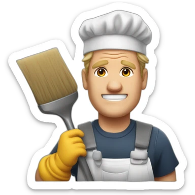 Gordon Ramsey as a janitor sticker