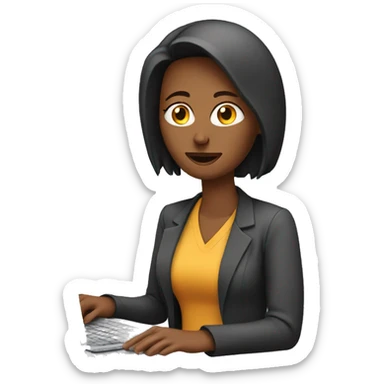 pressure-woman-at-computer sticker