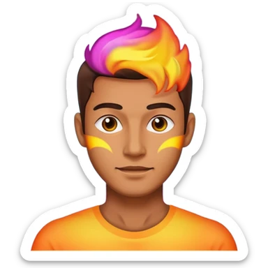 A man with aura sticker