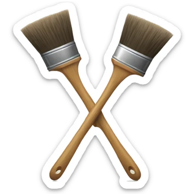  brush with a prohibition sign  sticker