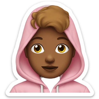 Baby pink hoodie  sticker