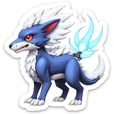 Darkrai-Gatomon-Sergal-Vernid-Protogen-Fakémon-Pokémon-creature  sticker