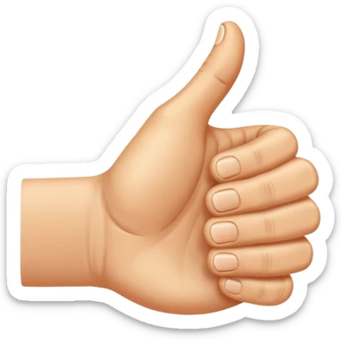 Daumen nach rechts sticker