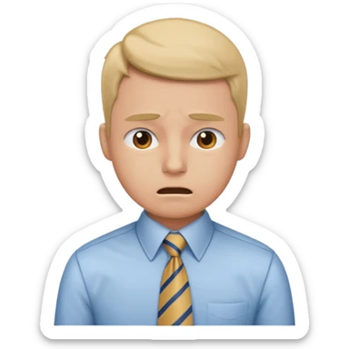 Estrés laboral en la oficina  sticker