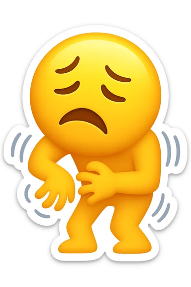 tremori o debolezza improvvisa emoji stile iphone sticker