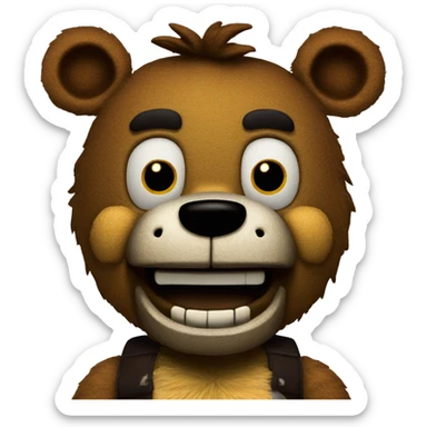 FNAF BEAR ANIMATRONIC sticker