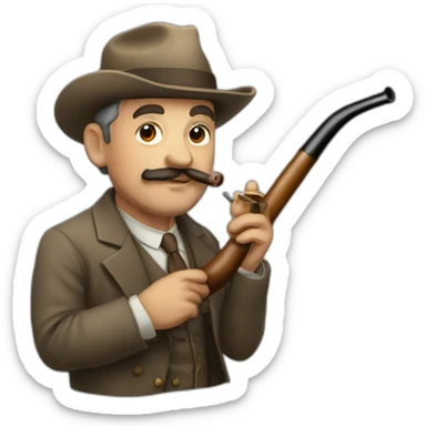 Herbert Butterfield with a pipe sticker