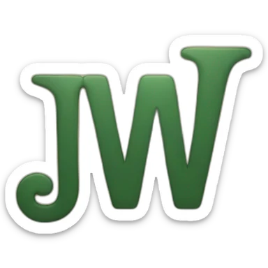 A sign with the inscription "JW" sticker