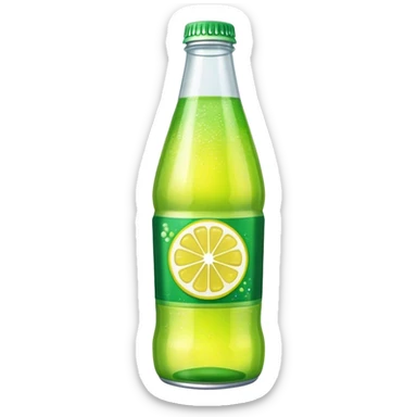 A bottle of sprite lemon lime soda sticker
