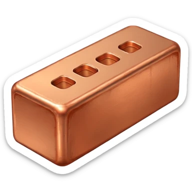 A copper ingot sticker