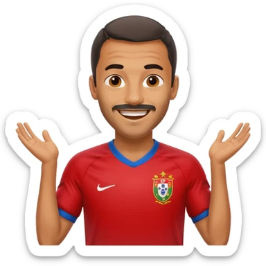 Nuno Mendes, Portuguese footballer, celebrating sticker