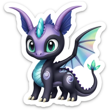Meloetta-Cresselia-Palkia-Spyro-Toothless-Stitch-Fakémon-creature-hybrid sticker