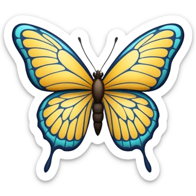 butterfly net sticker