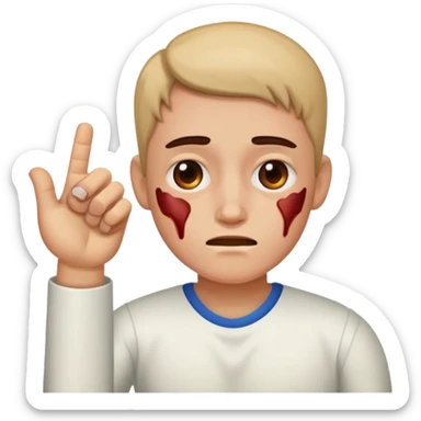 Injured thumbs sticker