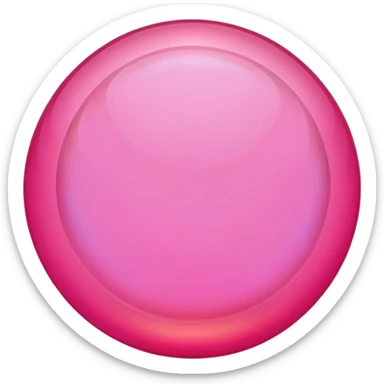 Hot pink round opal sticker