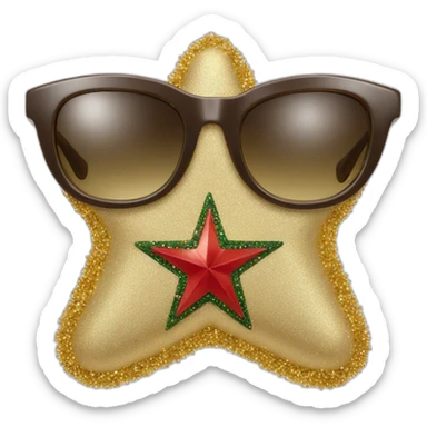 Christmas tree star from Gucci sticker