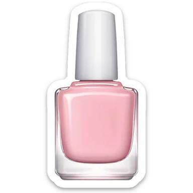 Light Pink nail polish bottle sticker