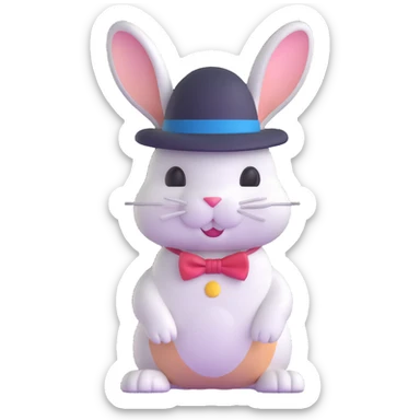 gangster rabbit sticker