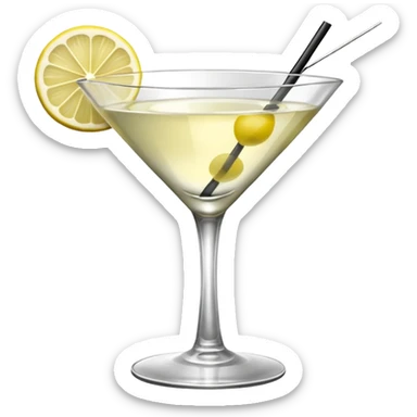 vesper martini cocktail sticker
