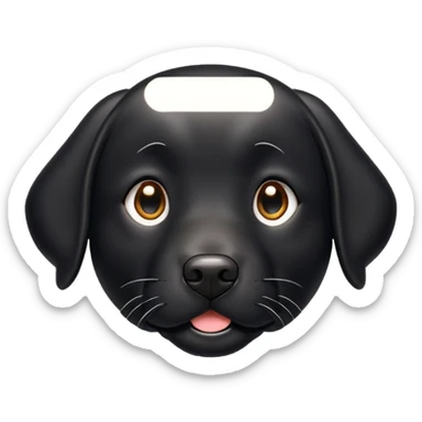 black labrador dog sticker