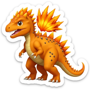 Tyrunt-Agumon-fusion (full Body) sticker
