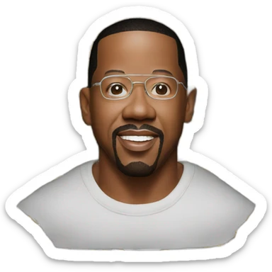 martin lawrence hyperrealistic sticker