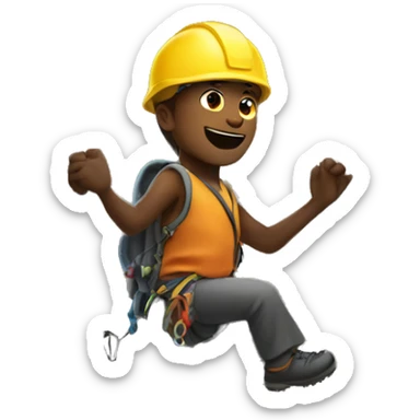 climb up the mountain sticker