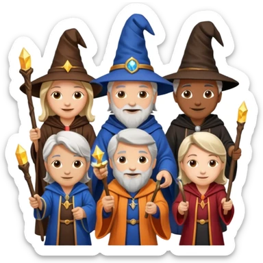 make bitlife kind of bitmojies of the harry potter universe. Make different kind of wizards and witches with different ages. sticker