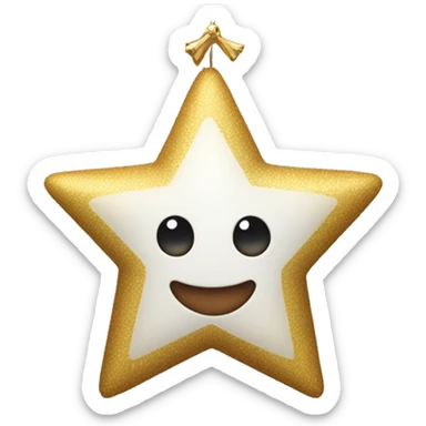 christmas decoration star sticker