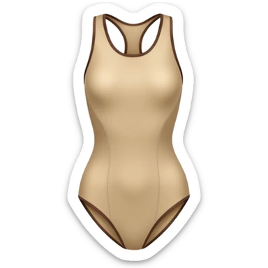 create an emoji, body suit in color beige, for women, no human sticker